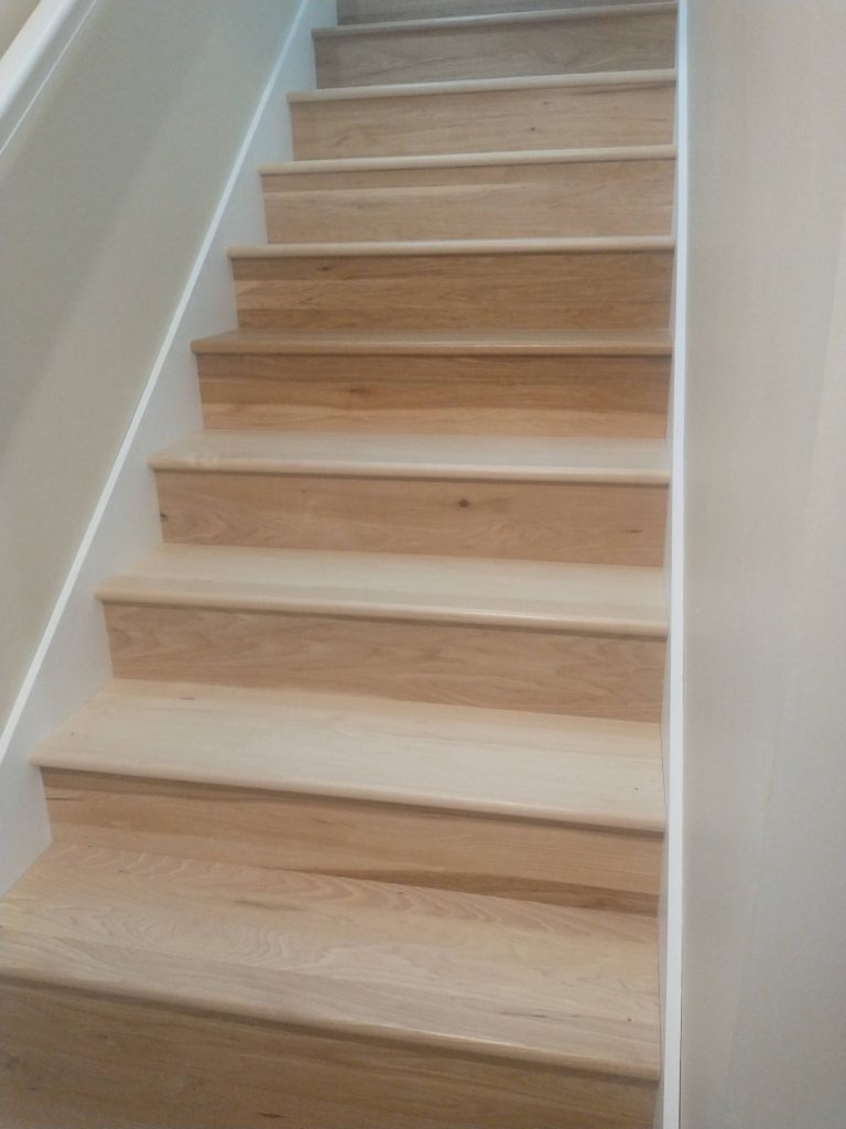 Hickory stair treads and risers