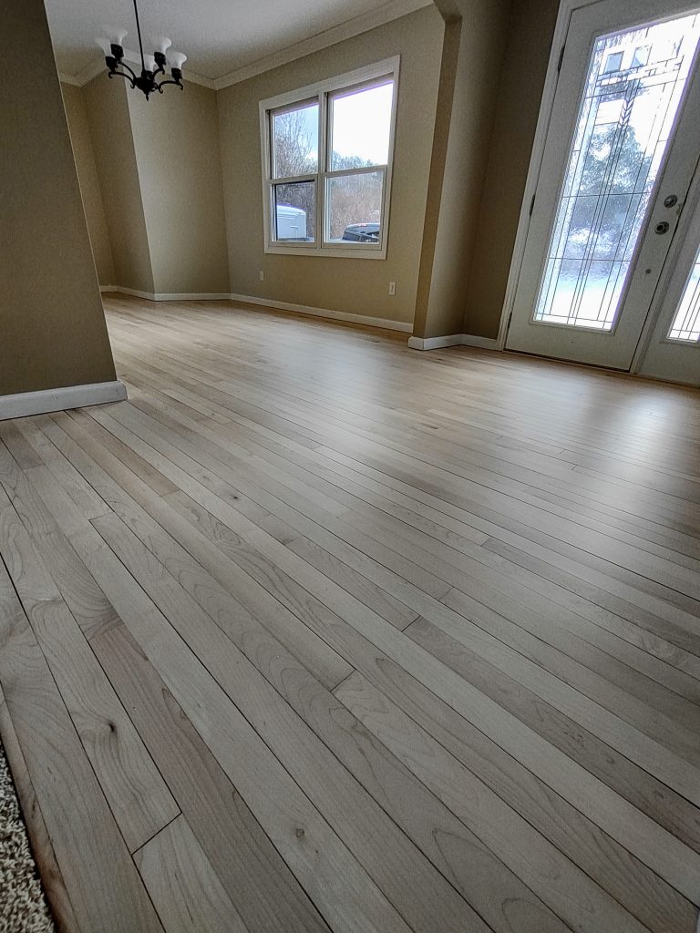 Restored maple floor